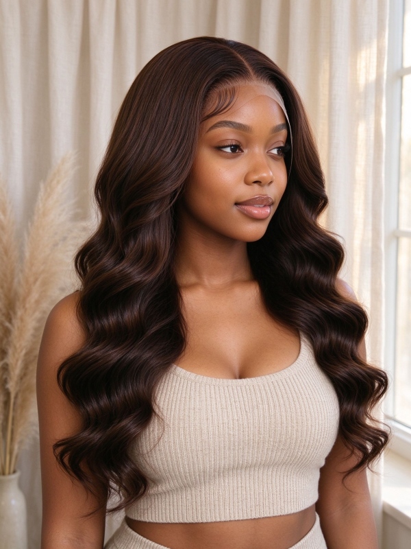 24 Inch 13x4 HD Lace Frontal Deep Wave 150% Density 4 Human Hair Glueless Wig