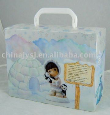 plastic packing box with handle