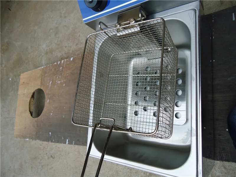 Twin Tank Deep Fryer for Frying Food (GRT-E172B)