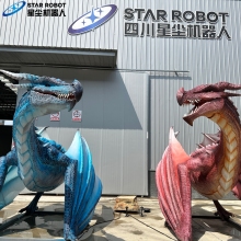 Interactive Mechanical Dragon for Outdoor Theme Park