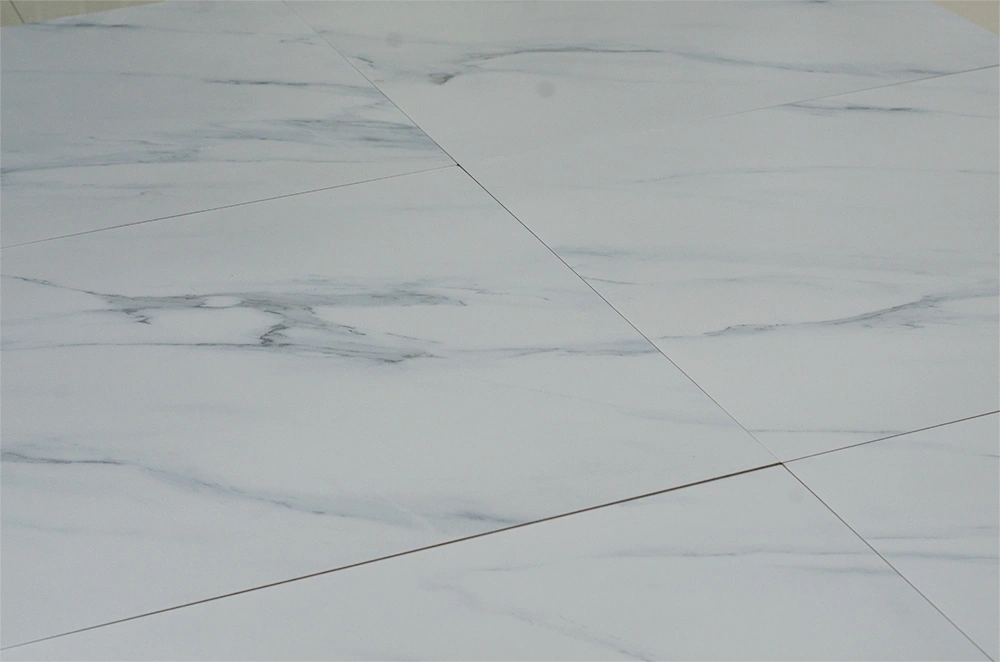 Chine Ultra Thin Italian Marble Floor Matte White Porcelain Tile