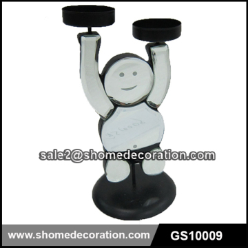 Popular human fashion glass candle holer