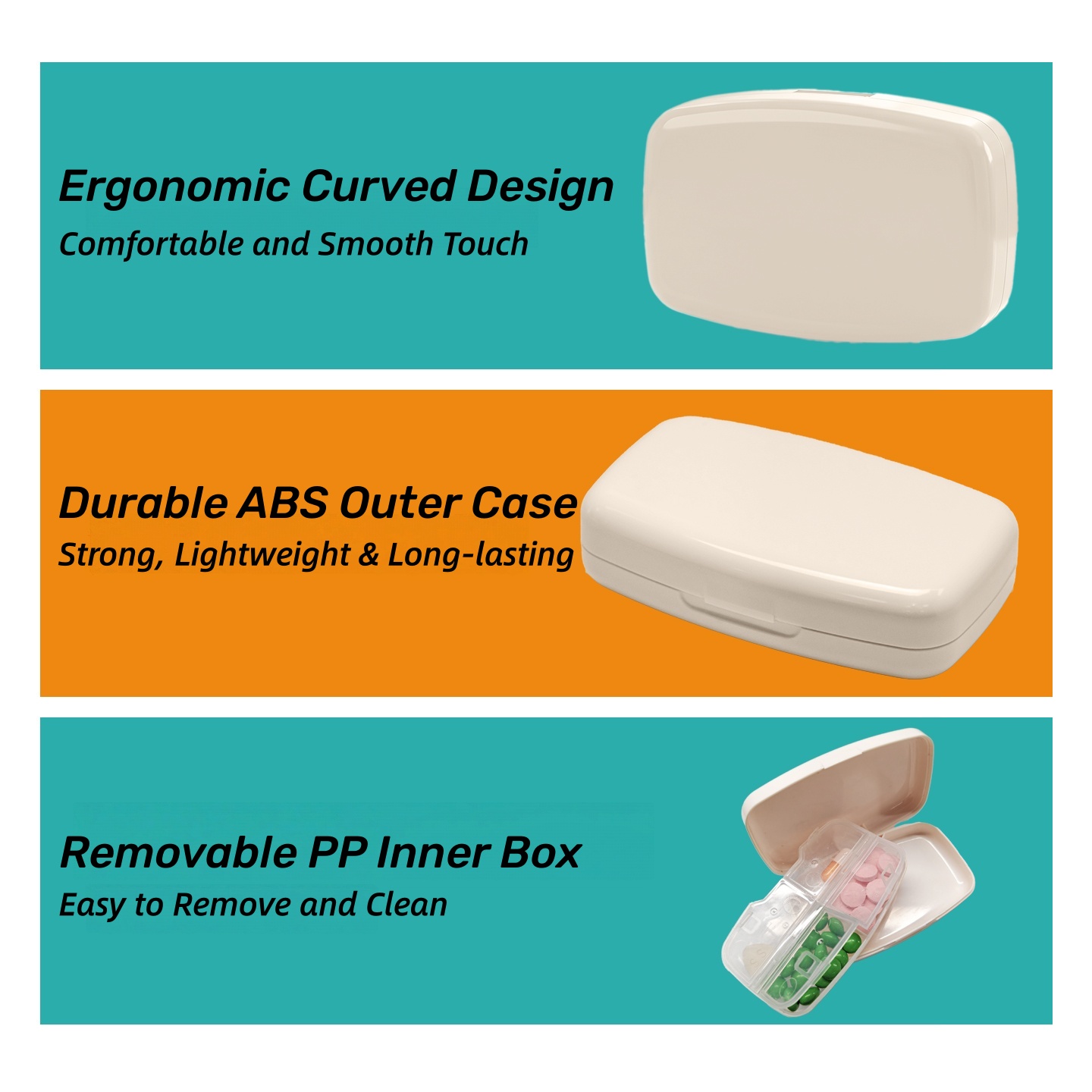 caixa organizadora de comprimidos pill organizer box
