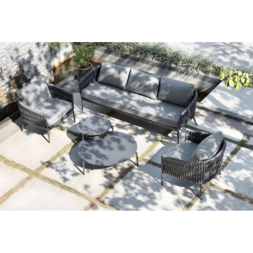 Outdoor Hand-Woven Rope Sofa Cover for Garden Leisure