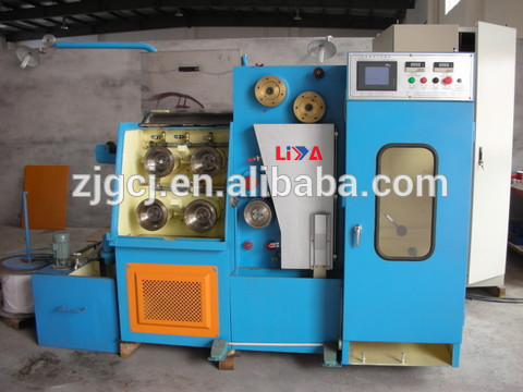 Fine Wire Drawing Machine With Annealer copper wire cable making machine price