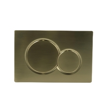 Geberit Sigma Concealed Cistern Push Button Flush Plate - Brushed Gold
