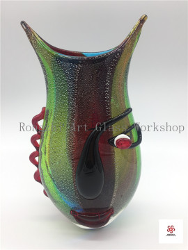 Half Face Vase Glass Sculpture