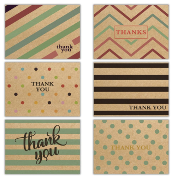 Personalized Brown Thank You Cards Custom Cards