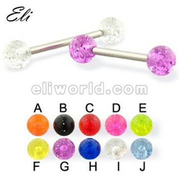 2014 Latest Acrylic Balls Straight Barbell