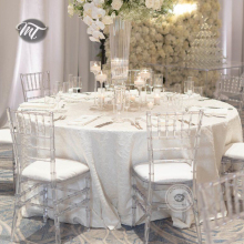 Wholesale Banquet Chairs: Clear Acrylic Resin Chiavari Bamboo Chairs with Cushion Pad
