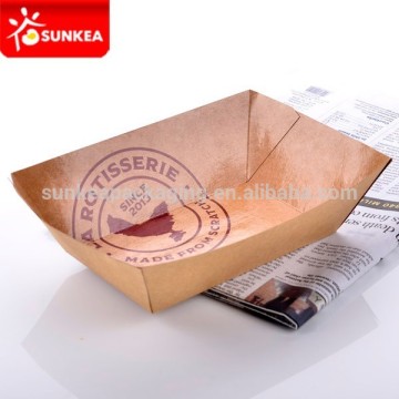 Disposable custom paper catering tray