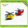 3d helicopter shape kids toy eraser