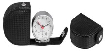 Leather Travel Alarm Clock (KV715)