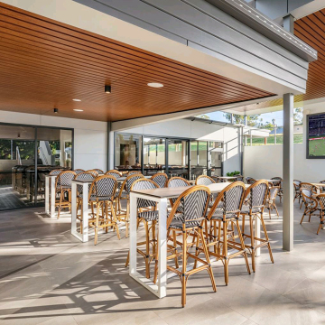 Modern Nordic PE Rattan Outdoor Counter Bar Stool