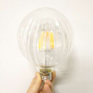 Stripe glass globe lamp G95 led filament bulb