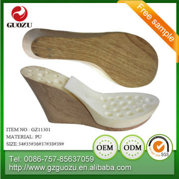 women pu wedge shoe soles