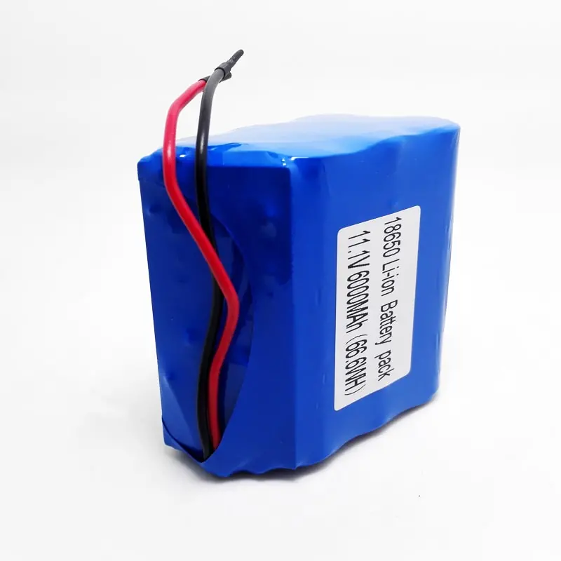 Rechargeable 2s3p 7.4V 18650 8700mAh/9000mAh/9300mAh/9600mAh Lithium Ion Battery Pack with BMS and Connector