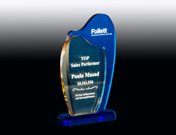 Streamlined award crystal