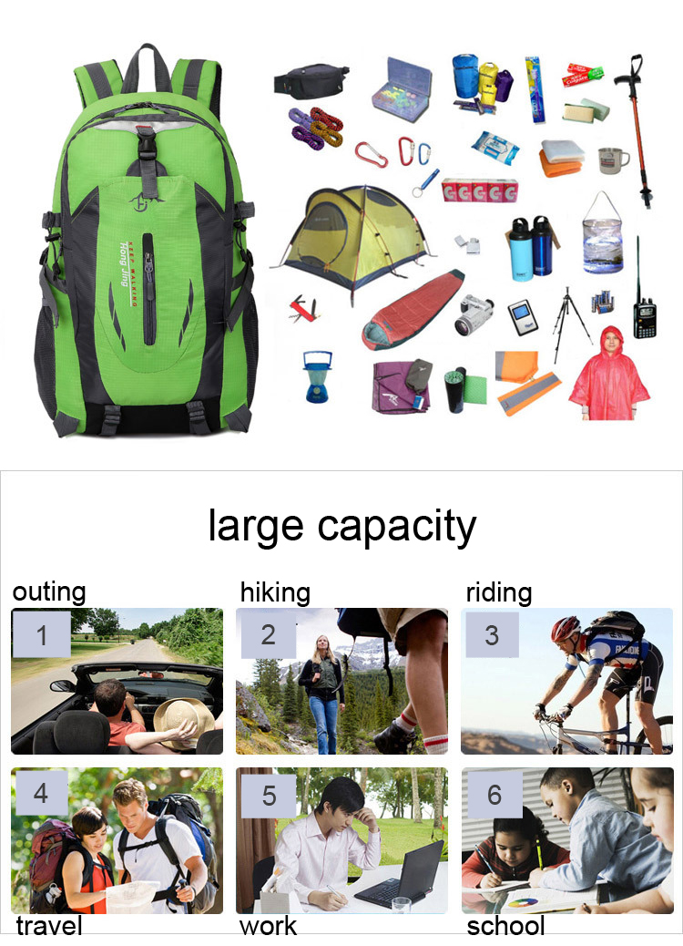 Hot-selling Outdoor hiking backpack Mountaineering Sport Bag Men And Women camping bag hiking travel bag