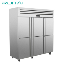 Stainless Steel 3 Door Upright Chiller Freezer
