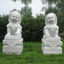 decoration sculpture chinese guardian lions images marble fu dog statues