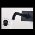 Matte black wall mounted hot and cold faucet