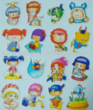 Cartoon Sticker label ,static sticker