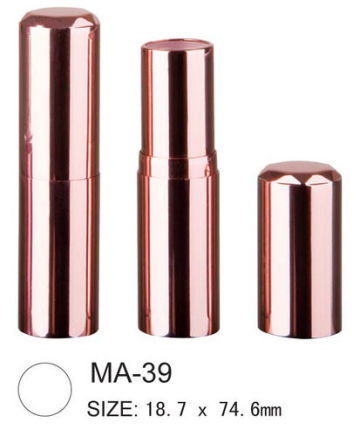 Round Aluminium Cosmetic Lipstick Container