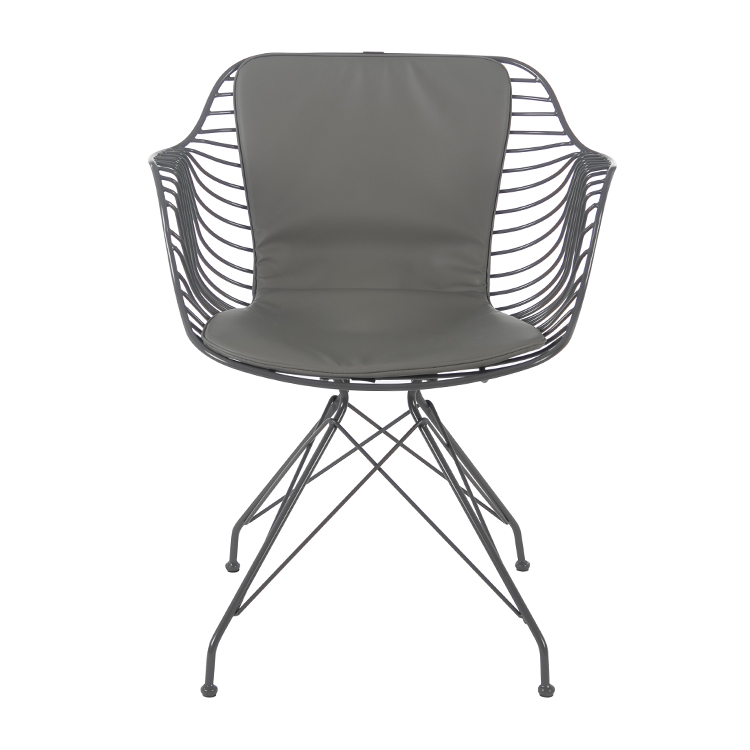 Free Sample Chrome Gold Metal European Style Model Bob Hy Frame Chromed Design Black Turquoise Outdoor Wire Chair Off