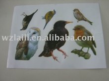self-adhesive sticker/cartoon sticker /ash-bin sticker