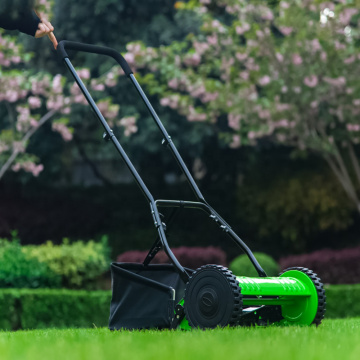 4 rodas Hand Push Mown Mower Manual Lawn Mower