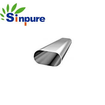 Sinpure Customized High Strength Oval Aluminium Tube/Pipe with Flat Mouth