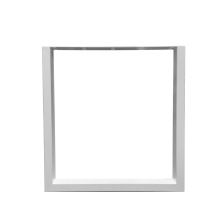 Pieds de table basse rectangulaires en métal blanc