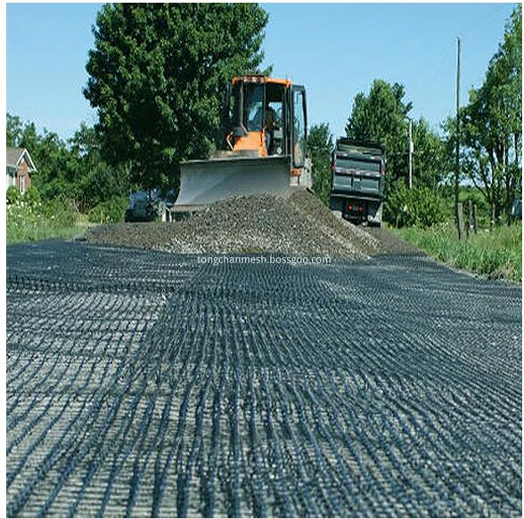 Pengukuhan Pelekas Fiberglass Geogrid Mesh