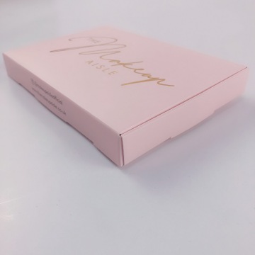 Pink Paper Flatpack Gift Beauty Cosmetic Box