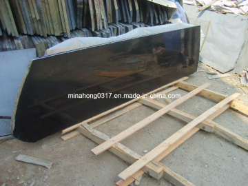 Mongolia Black Granite Slab, Countertops, Black Granite