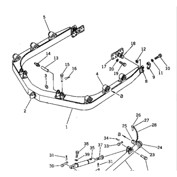 Silnik nr 6D125-1J-EA części zamienne 144-70-00040 Crame Assy