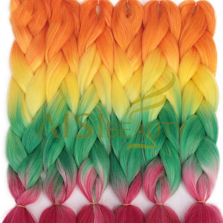 Aisi Beauty Topselling Wholesale Cheap Vendor Ombre Color Jumbo Box Braid Twist Synthetic Crochet Braiding Hair Extensions