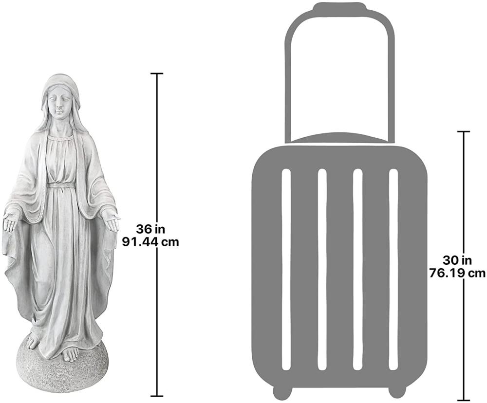Notre Dame dini bahçe dekor heykelinden Madonna