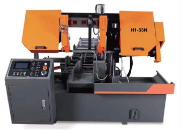 CNC steel pipe cutting band saw