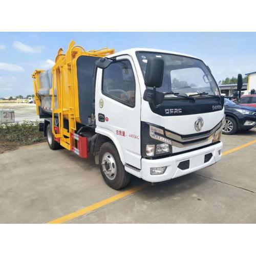 Dongfeng 4ton แขวนถังขยะถังขยะ