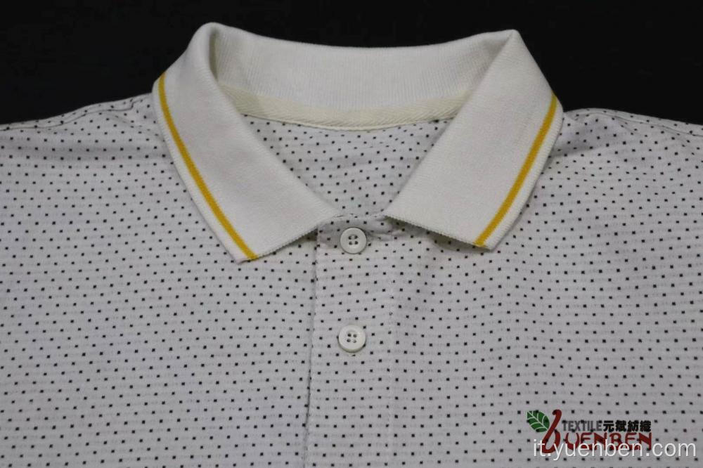 Tessuto jacquard di cotone 100% con camicia normale