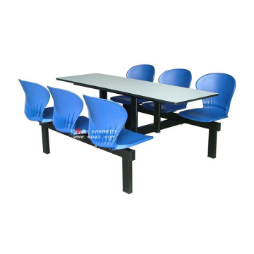 Modern Six-Seater School Restaurant Table and Bench Sets