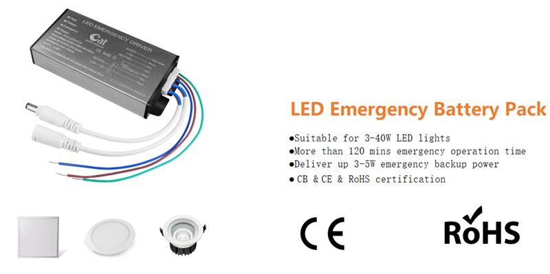 Kit de emergencia LED con batería de iones de litio