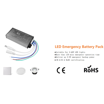 Kit di emergenza LED con batteria agli ioni di litio