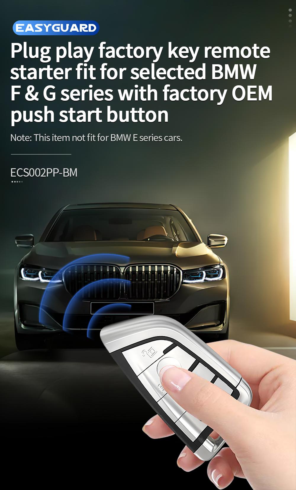 Easyguard Plug & Play Remote Starter For Select Bmw Models, High ...