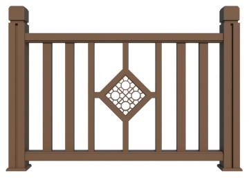 Anti-UV eco-friendly composite porch railing