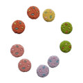 15mm Colorful Resin Biscuit Pendant Charm Jewelry Making Findings Cute Charms DIY Earrings Necklace Keychain Accessories