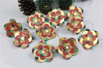 Hot sale led flower paper string lights