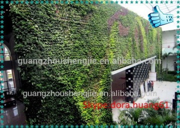SJH082028 2014 exterior artificial green wall vertical green wall outdoor garden plastic green wall